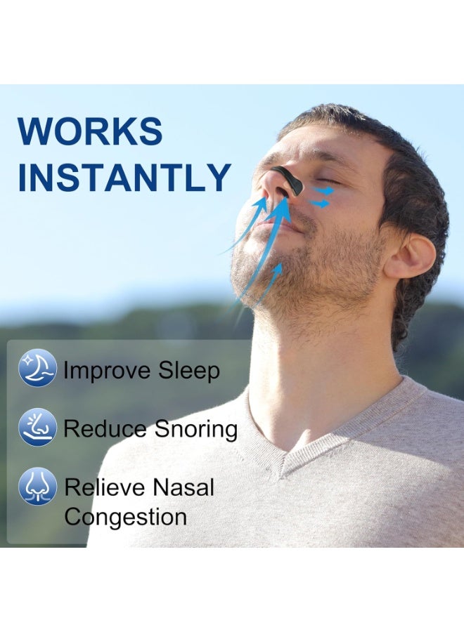 شرائط أنف مغناطيسية لمكافحة الشخير، شرائط لتسهيل التنفس أثناء الرياضة والنوم، جهاز لتخفيف انسداد الأنف - Image 2