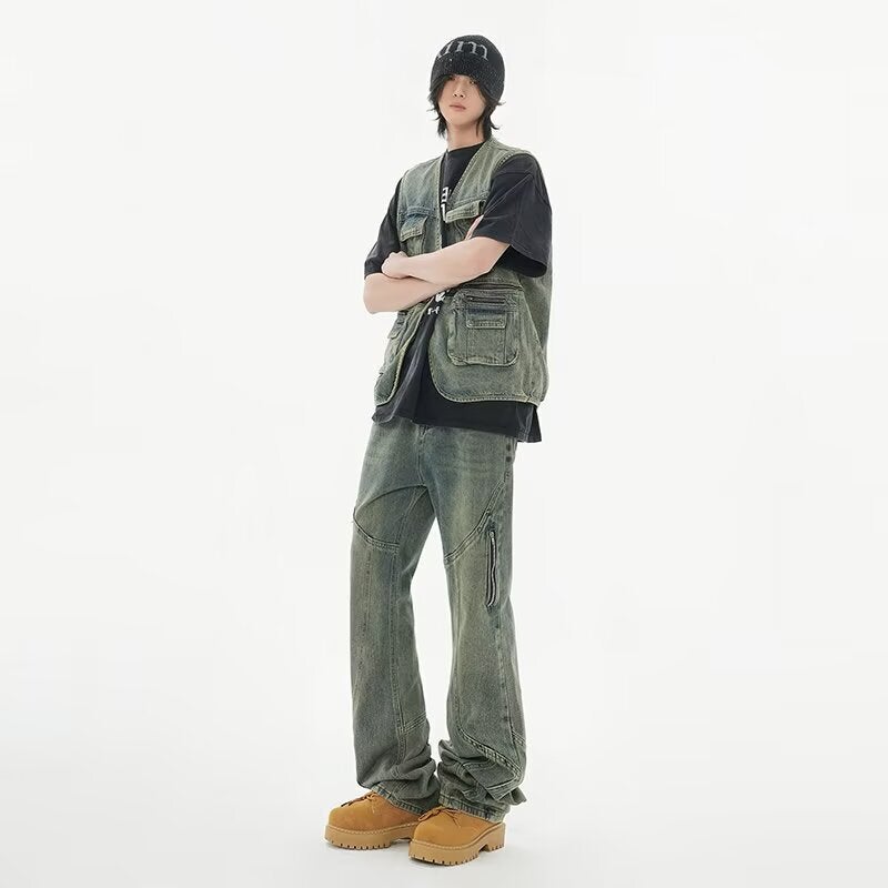 Unisex Casual Daily Denim Jeans - Image 5
