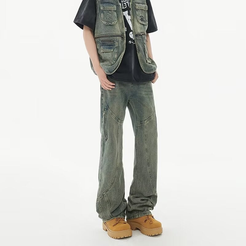 Unisex Casual Daily Denim Jeans - Image 2