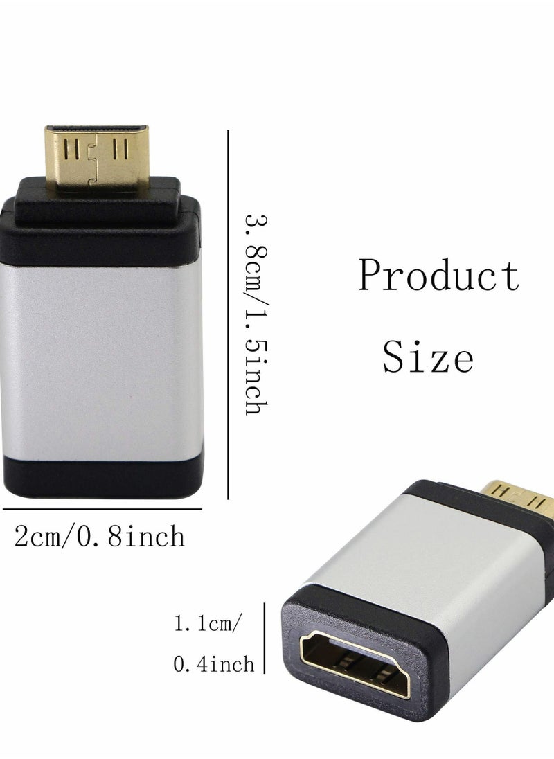Generic Mini HDMI to Adapter, Male Female 4kx2k Gold Plated Adapter for Raspberry Pi, Camera, Camcorder, DSLR, Tablet, Video Card (Silver, 2Pack)  - Image 3