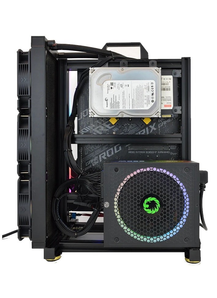 Intel - BUDGET GAMING and WORK OPEN AIR DEAKTOP PC: Corei5 12400F PROCESSOR | GPU: GTX 1080 8GB GRAPHICS CARD | 16GB RAM | 1TB NVME | Windows 10 | WIFI BT READY - Image 1