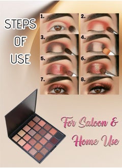 Kanza Eyeshadow Palette with 25 different Shades High Pigment Eyeshadow Palette for Salon & Home Use Blending Eye Shadow Pallet for Women 25 Colors in 1 Palette  - Image 4