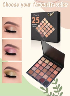 Kanza Eyeshadow Palette with 25 different Shades High Pigment Eyeshadow Palette for Salon & Home Use Blending Eye Shadow Pallet for Women 25 Colors in 1 Palette  - Image 3