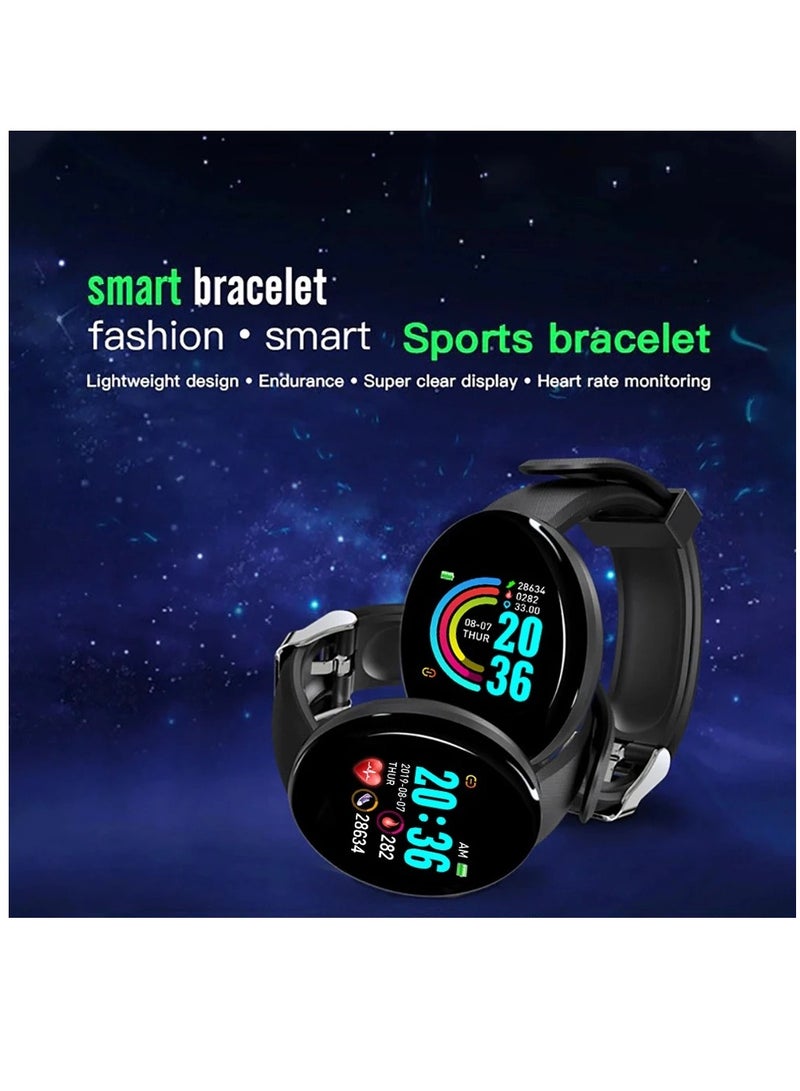 AROAQ D18 Heart Rate Blood Pressure Smartwatch Color Screen Fitness Tracker Smart Watch IP65 Waterproof Bracelet Electronicheart - Image 4