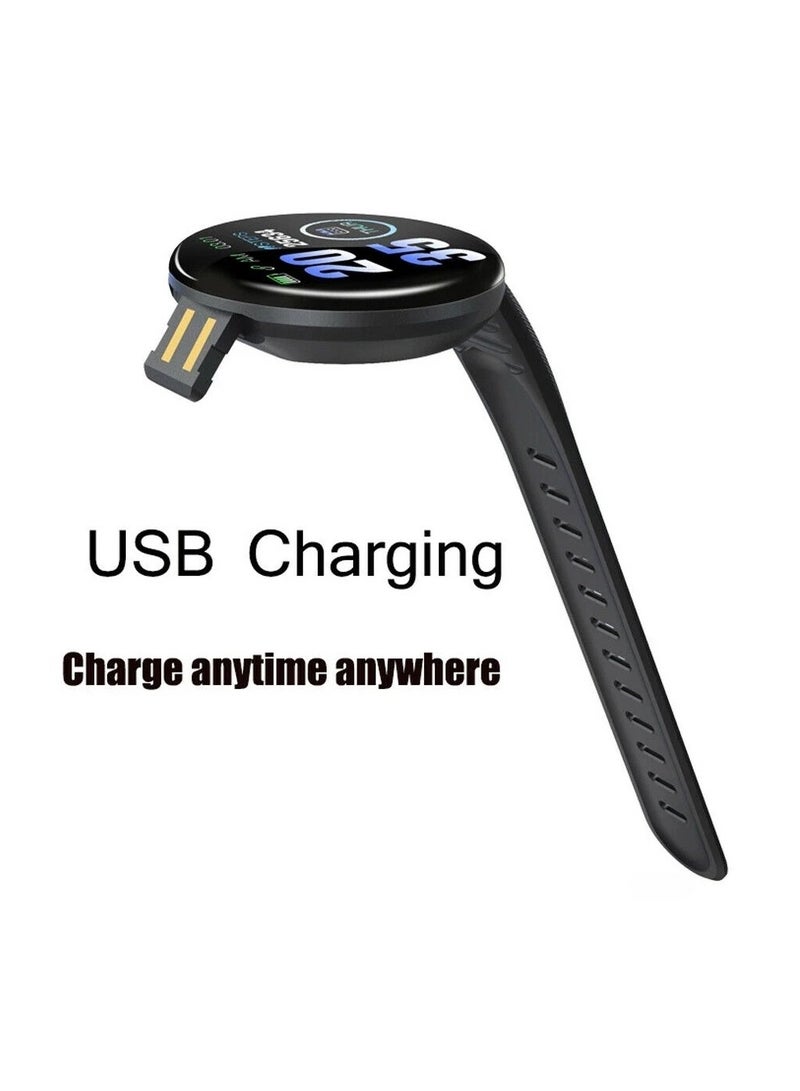 AROAQ D18 Heart Rate Blood Pressure Smartwatch Color Screen Fitness Tracker Smart Watch IP65 Waterproof Bracelet Electronicheart - Image 2