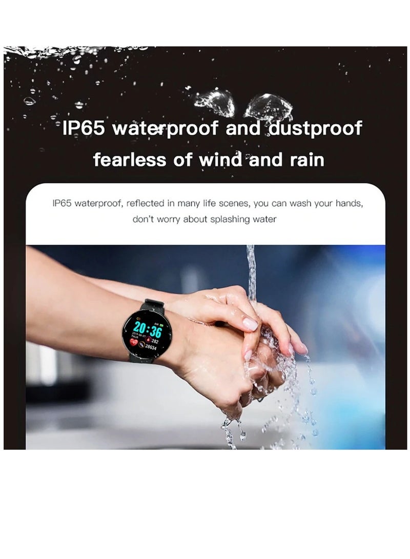 AROAQ D18 Heart Rate Blood Pressure Smartwatch Color Screen Fitness Tracker Smart Watch IP65 Waterproof Bracelet Electronicheart - Image 3