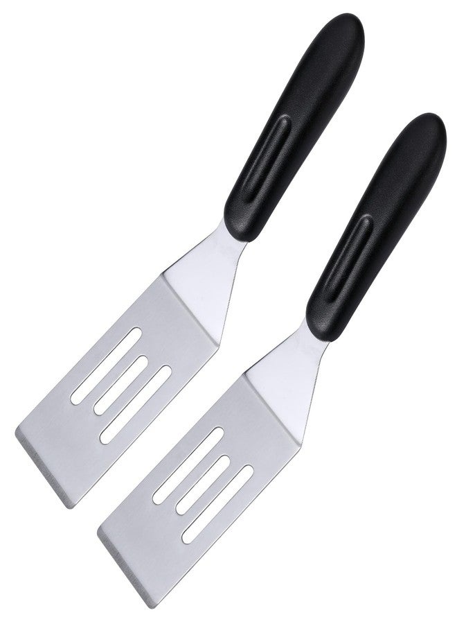Edgnb 2 Pack Mini Spatula Stainless Steel Small Spatula For Kitchen, Metal Spatula For Cooking Brownie Cookie Lasagna, Pie Server, Cake & Pancakes Serving Spatulas - Image 1