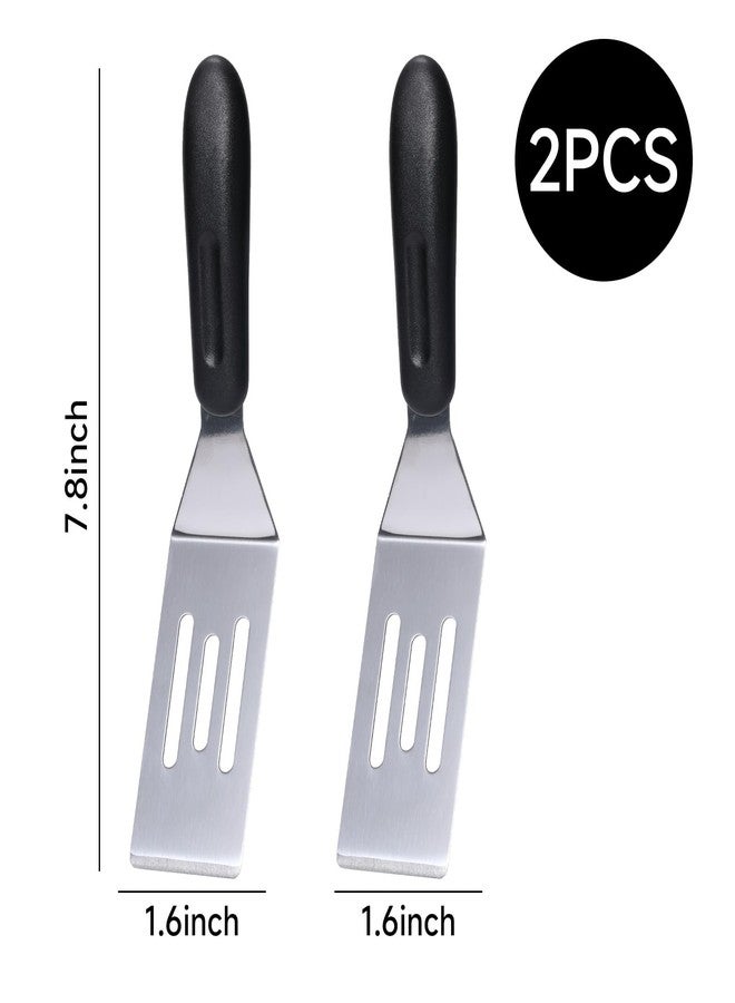 Edgnb 2 Pack Mini Spatula Stainless Steel Small Spatula For Kitchen, Metal Spatula For Cooking Brownie Cookie Lasagna, Pie Server, Cake & Pancakes Serving Spatulas - Image 3