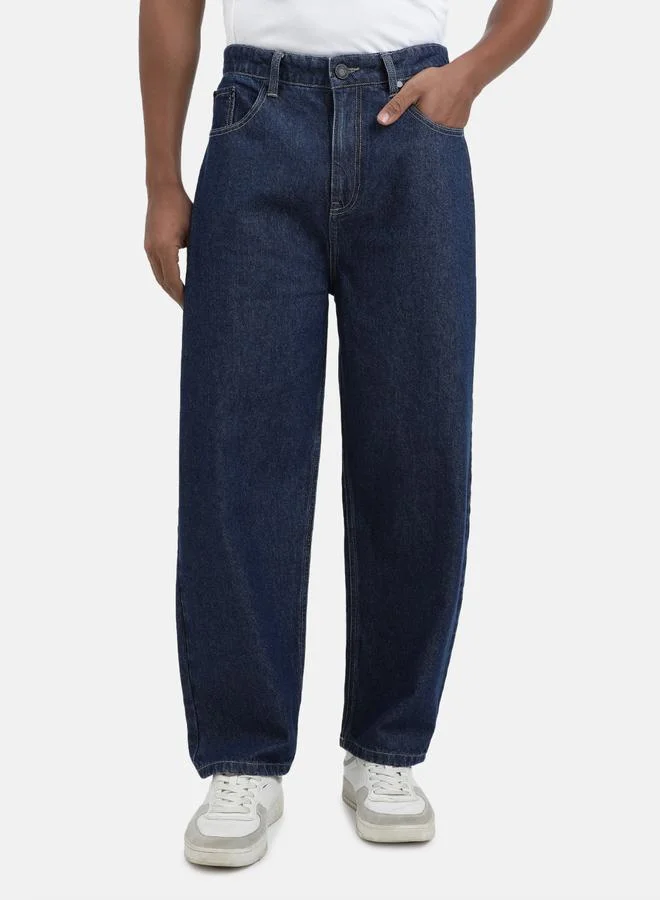 Take Two Styli Men Mid Rise Baggy Fit Pure Cotton Jeans By Bene Kleed