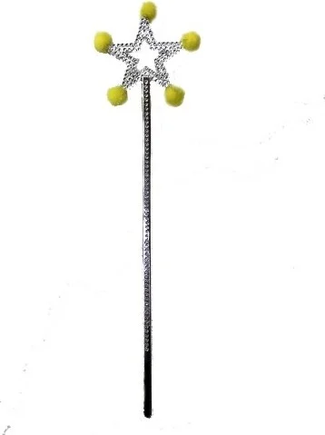 Ttt Star Fairy Wand Magic Wand Yellow Pompom