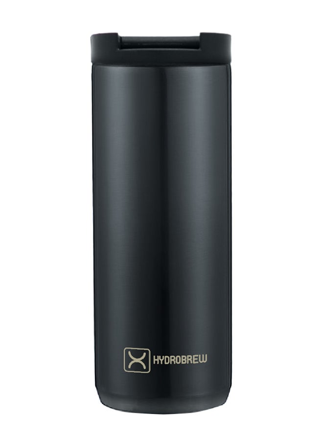 HYDROBREW زجاجة ماء معزولة بجدار مزدوج - أسود - 500 مل - Image 1