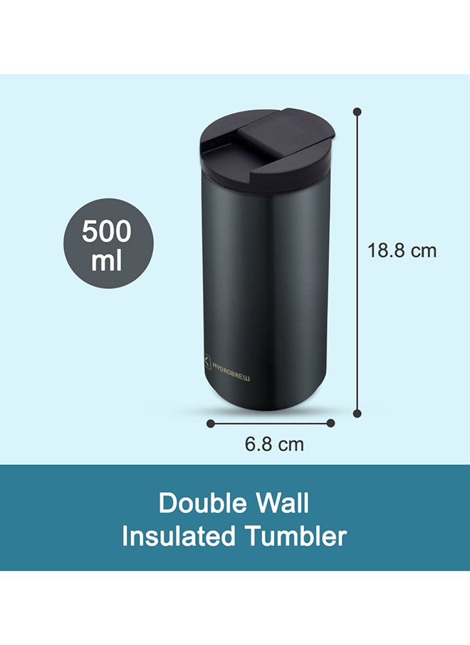 Double Wall Insulated Tumbler Water Bottle - Black - 500Ml - pzsku/Z1F3FDF5960601760CFA0Z/45/_/1723187810/e9fd1f10-20ab-40aa-968d-0455a0ed4429