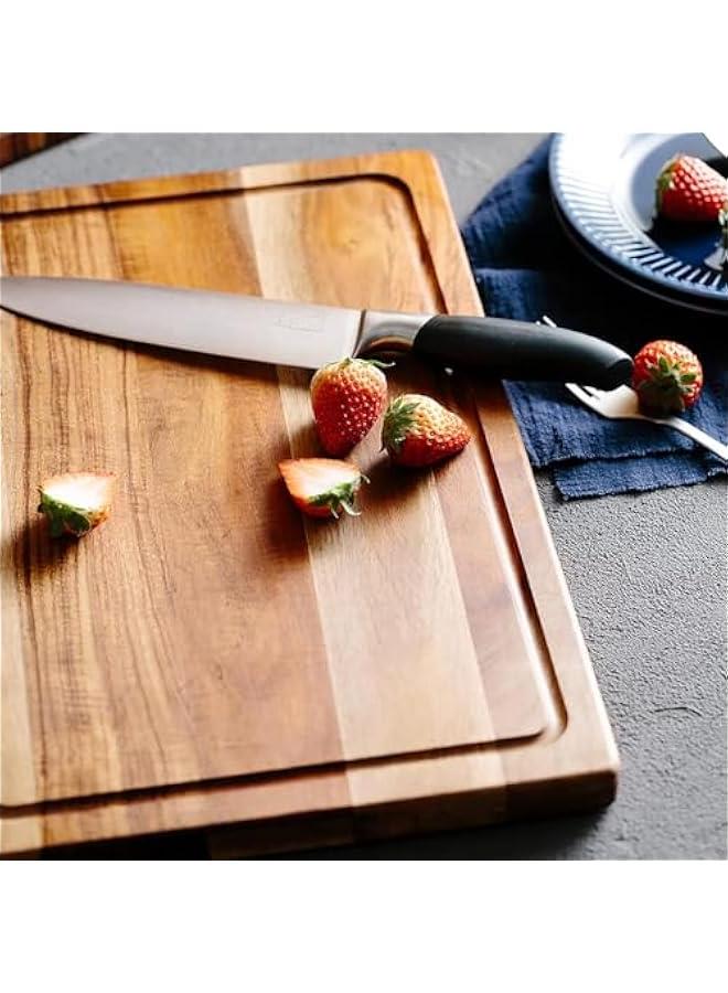 MIXDE Acacia wooden tray, kitchen utensils, household dining plate, square with sink, Acacia wooden tray, cutting board - Image 3