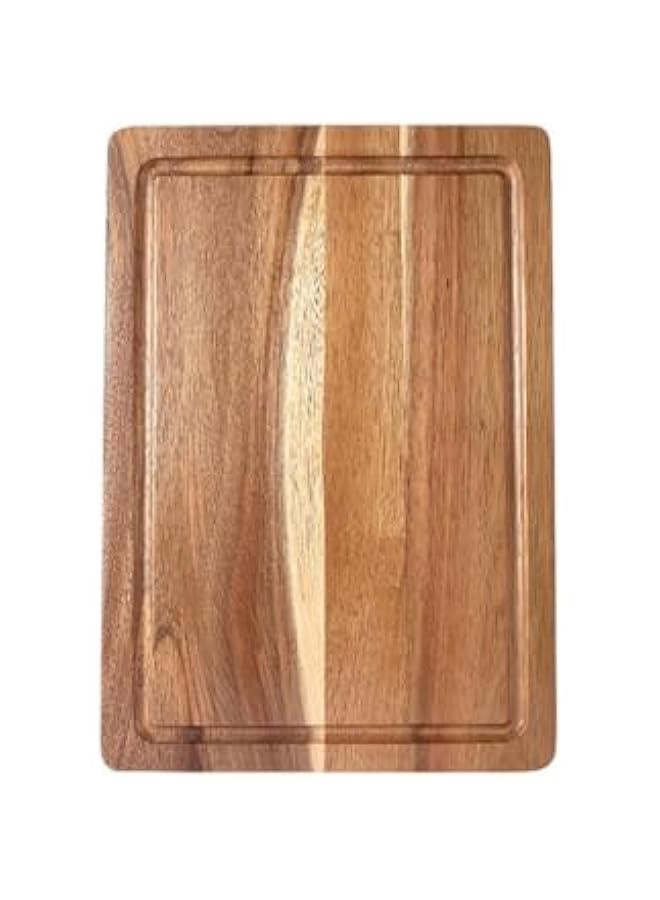MIXDE Acacia wooden tray, kitchen utensils, household dining plate, square with sink, Acacia wooden tray, cutting board - Image 1