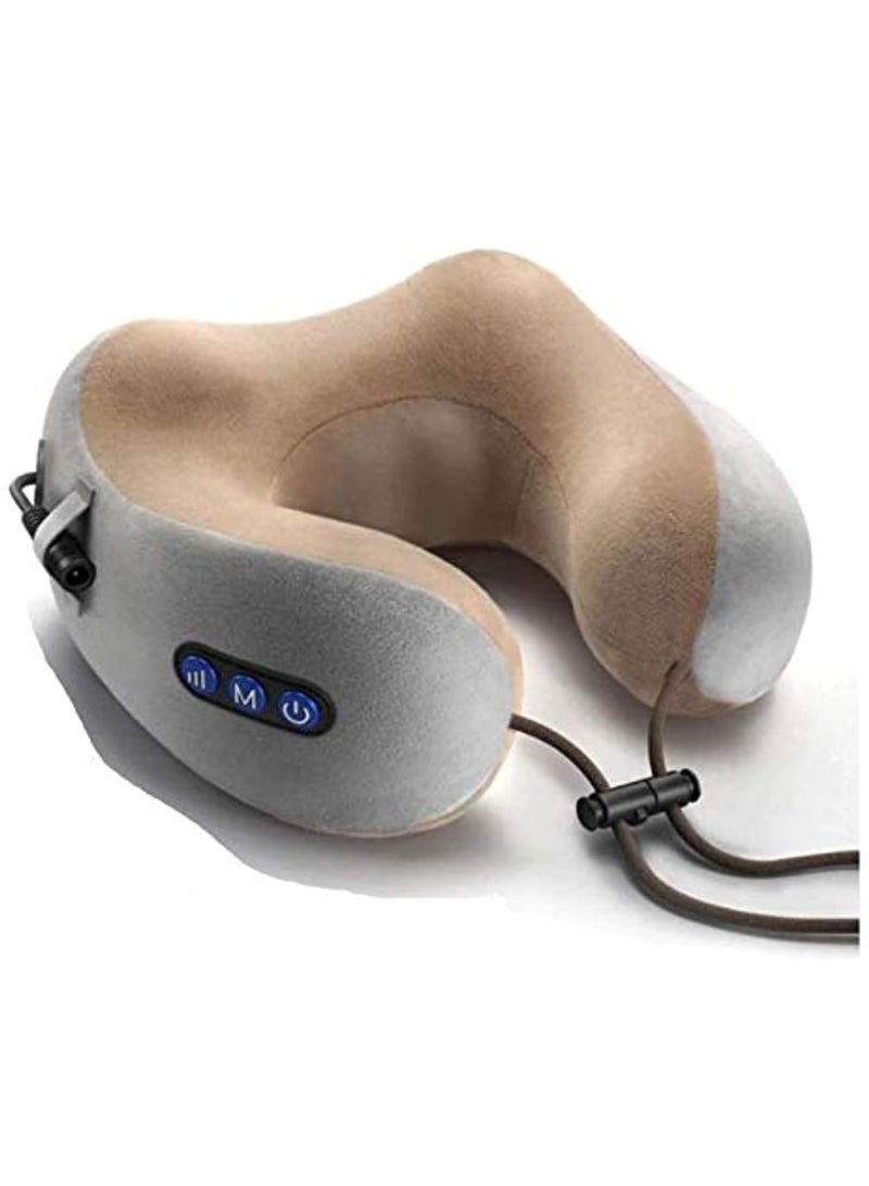 ELTRAZONE Rechargeable U Shaped Cervical Massage Pillow Neck Massager Vibration Pillow, Multifunctional Shoulder and Electric for Relax Muscles Fatigue - Image 1