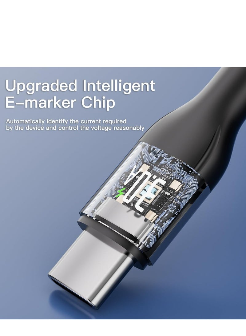 Majesty "Majesty USB-A to USB-C cable with high-quality braided nylon, compatible with Samsung Galaxy, MacBook Pro, Nintendo Switch, Huawei MateBook X Pro, and iPad Mini 6, 1.8 meters long in black, supports fast charging at 45W (15V/3A) for reliable performance and ultra-fast speed." - Image 5