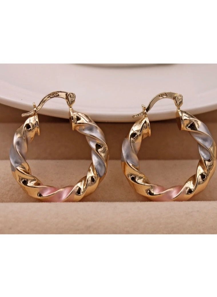 Noon-chi - 18k Gold Plated Multicolor Earrings For Women - Image 1
