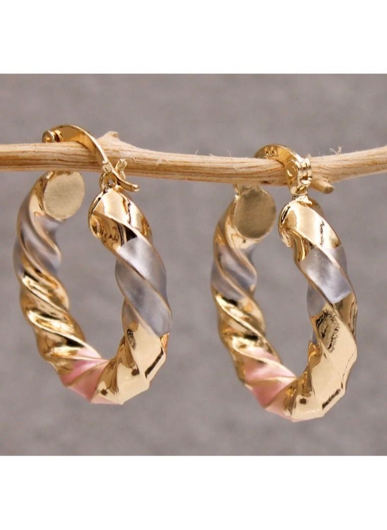 Noon-chi - 18k Gold Plated Multicolor Earrings For Women - Image 1