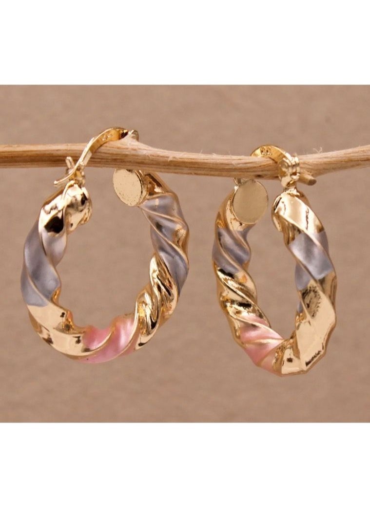 Noon-chi - 18k Gold Plated Multicolor Earrings For Women - Image 1