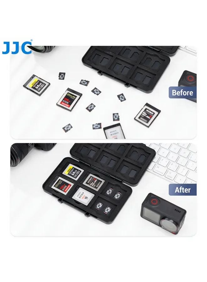 Large Capacity Memory Card Case Holder For 12 CFexpress Type B XQD And 24 Micro SD Cards - Image 4