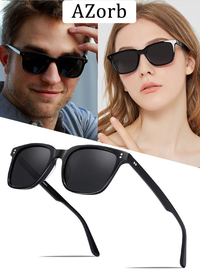 AZorb Polarized Sunglasses for Men Women Square Sun Glassess Men's Sunglass Retro Classic Eye Glasses Shades Sun Glasses Womens Mens UV400 Protection Shades - Image 1