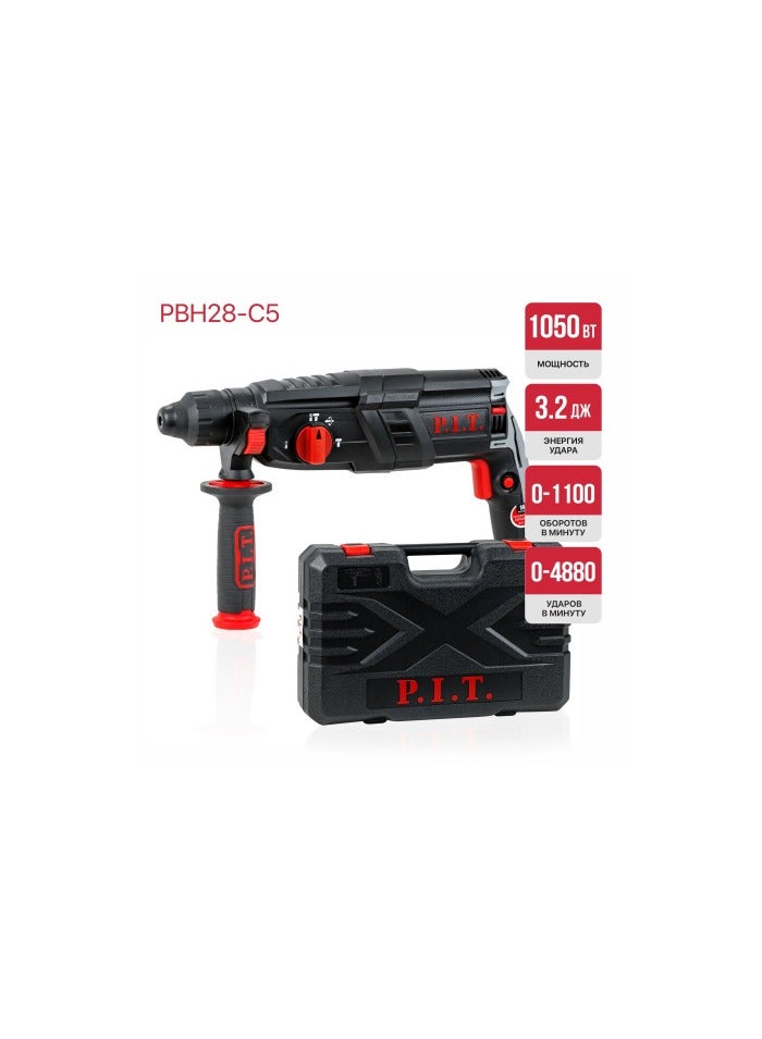 .P.I.T. SDS-PLUS Hammer Drill - Chuck Max Capacity (28)mm Impact Energy (3.2)J (1050)w (prof) - Image 2