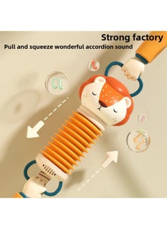 Generic Baby's Cloth Book Toy Accordion Infants Over Months-One Year Old Music Children's Educational Early Education-Color:Extra Large Poké Cute Lion Accordion + Shooting Five-layer Rotary Music-Specification:[charging Model]  - Image 4