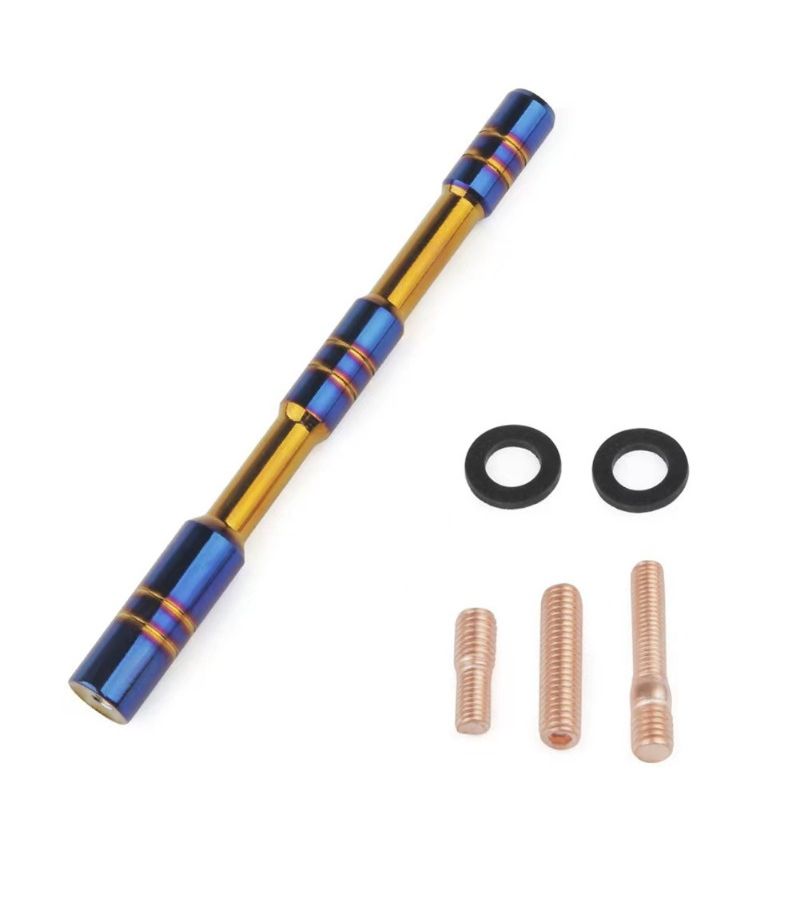 Ultra Short Golden Blue Metal Antenna For Modified Car Decoration And Universal Roof Accessory - Image 2