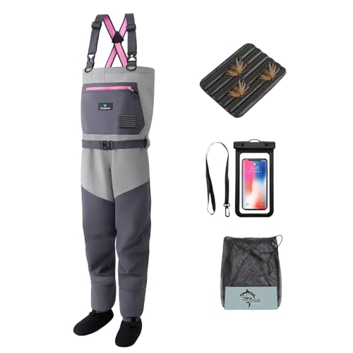 Trudave Womens Fly Fishing Waders Waterproof Chest Waders with Neoprene Stockingfoot WomenSpecific Fit Lightweight Durable for Hunting Fishing - Image 1