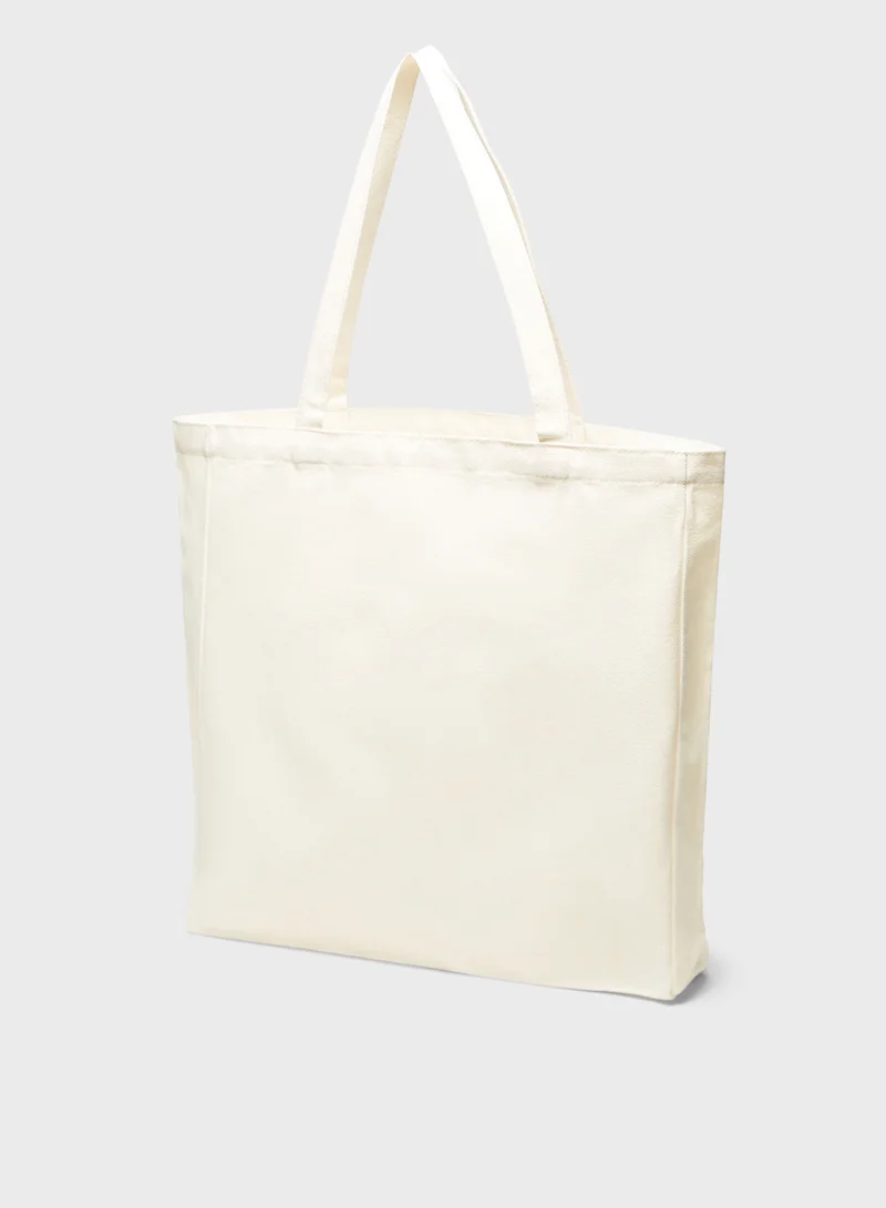 SP Characters Printed Shopper Bag with Double Handle
