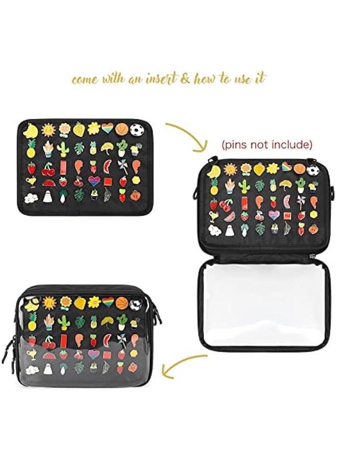 Arabest - Small Ita Bag Crossbody Purse with Pin Display Insert - Image 1