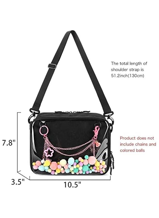 Arabest - Small Ita Bag Crossbody Purse with Pin Display Insert - Image 1