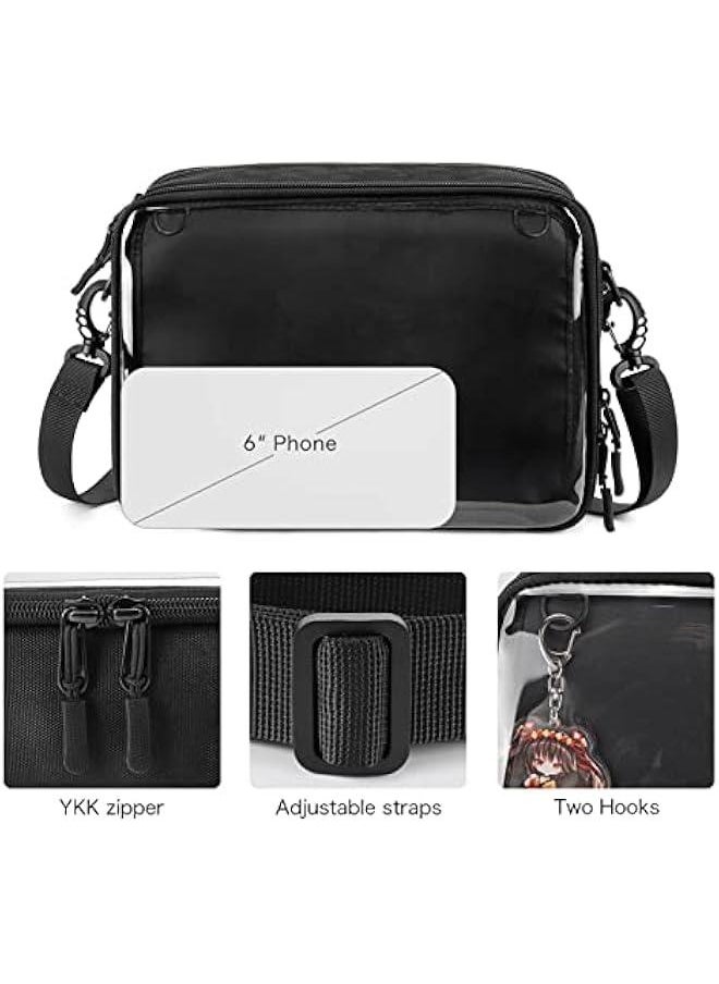 Arabest - Small Ita Bag Crossbody Purse with Pin Display Insert - Image 1