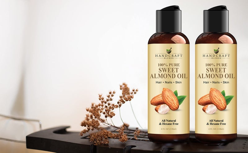Handcraft Blends Sweet Almond Oil - 4 Fl Oz - 100% Pure and Natural - Premium Grade Carrier Oil for Skin and Hair - Hair and Body - Massage - Hexane-Free - Image 4