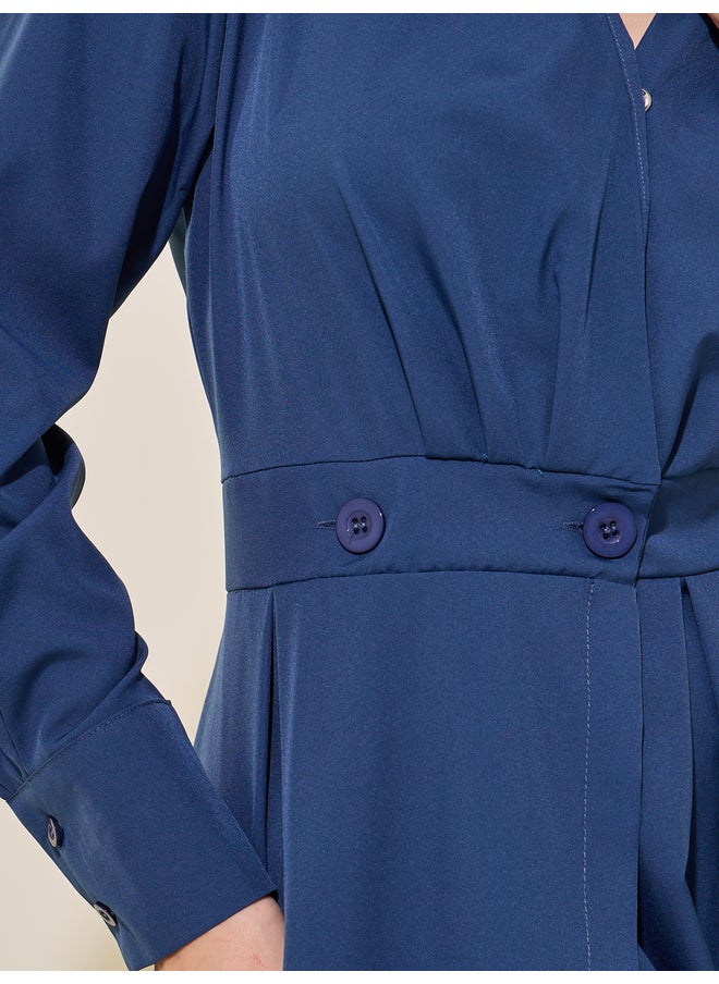 Take Two Belted Shirtdress Midi Dress  - Image 4