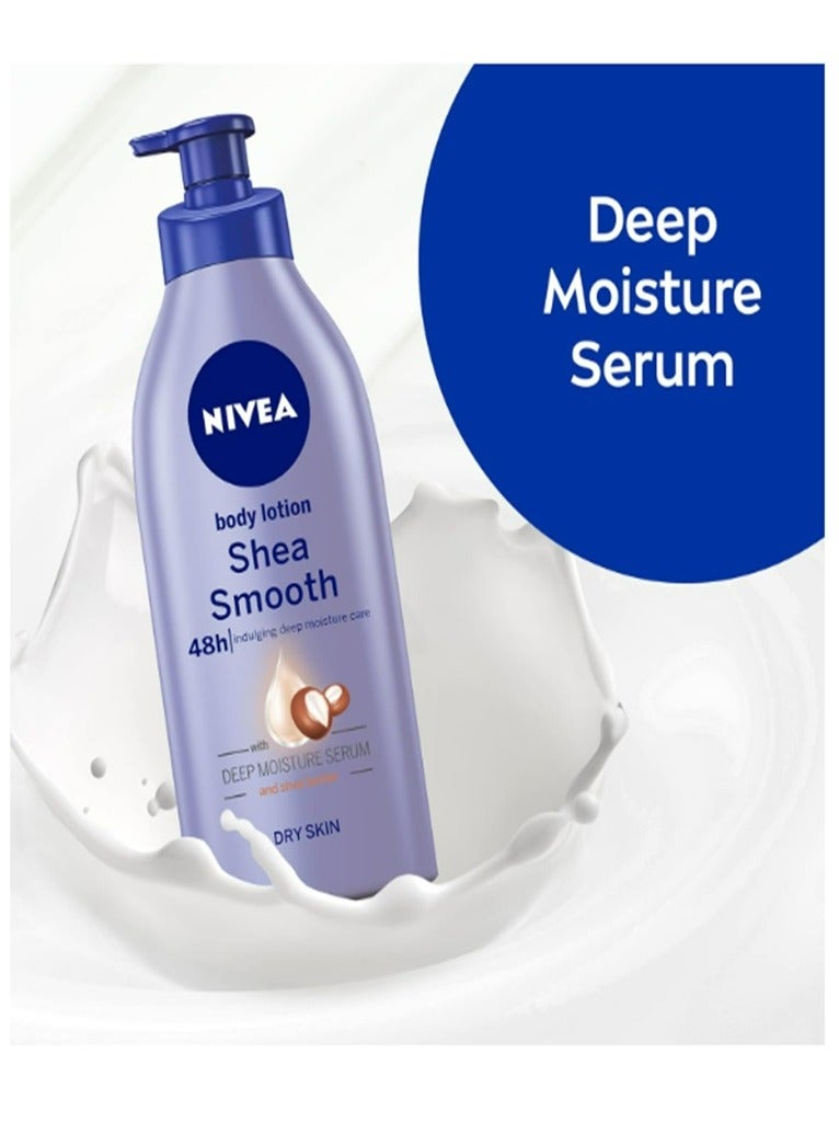 Nivea Shea Smooth Body Lotion, Dry Skin, 625Ml - Image 2