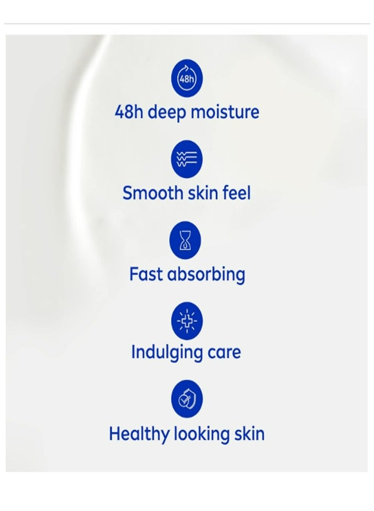 Nivea Shea Smooth Body Lotion, Dry Skin, 625Ml - Image 3