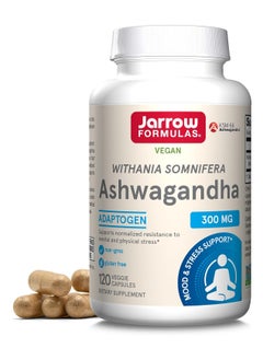 جارو فورملاز Jarrow Formulas, اشواغاندا، 300 ملغ، 120 كبسولة نباتية 