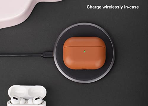Lopie Leather Case Compatible with AirPods Pro 2nd Generation, Lopie Handmade Leather Case Cover, Protective Case Fully-Wrapped with Top Grain Leather (Not for AirPods Pro 1st Gen) - Black - Image 5