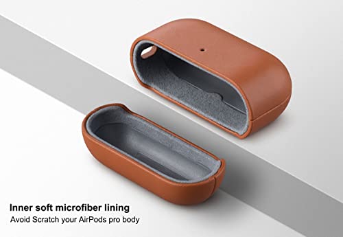 Lopie Leather Case Compatible with AirPods Pro 2nd Generation, Lopie Handmade Leather Case Cover, Protective Case Fully-Wrapped with Top Grain Leather (Not for AirPods Pro 1st Gen) - Black - Image 4