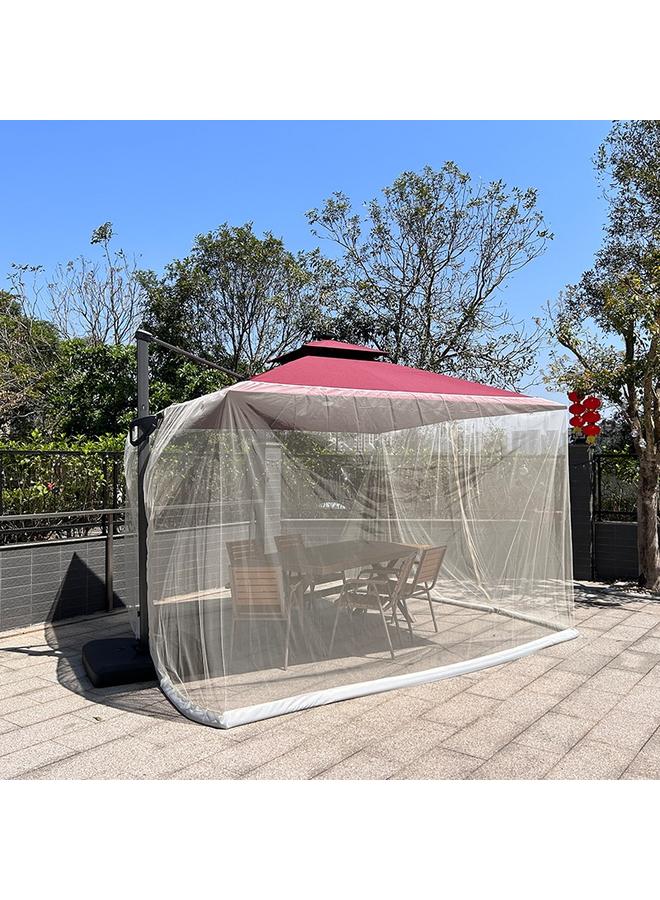 Bluejw Cross-border Explosion Roman Umbrella Seine Water Pipe Mosquito Net Outdoor Sunshade Anti-mosquito Net  Factory Source Mosquito Net - Image 1