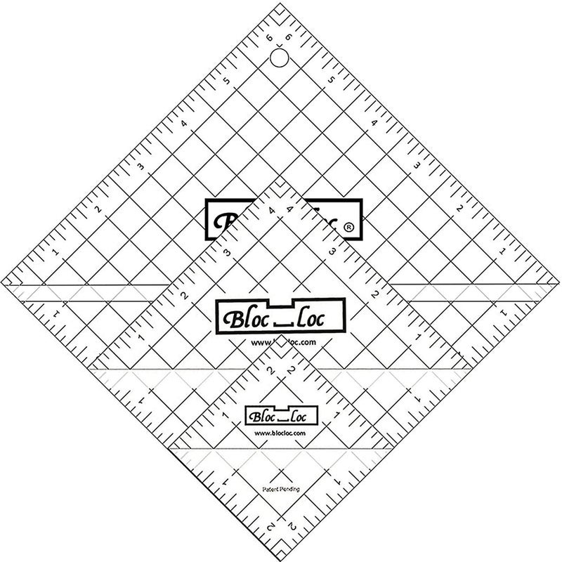 Bloc Loc Half Square Triangle Ruler Set 5.1cm - 6.4cm 11cm,17cm, Acrylic Ruler - Image 5