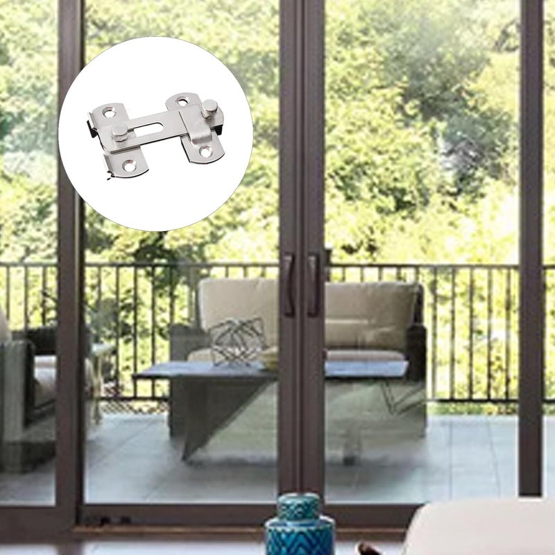 Double Pack Rustproof Door Clip High Density Security Security Home Work Sliding Entry Animal Enclosure Slide Gate Safety - Image 2