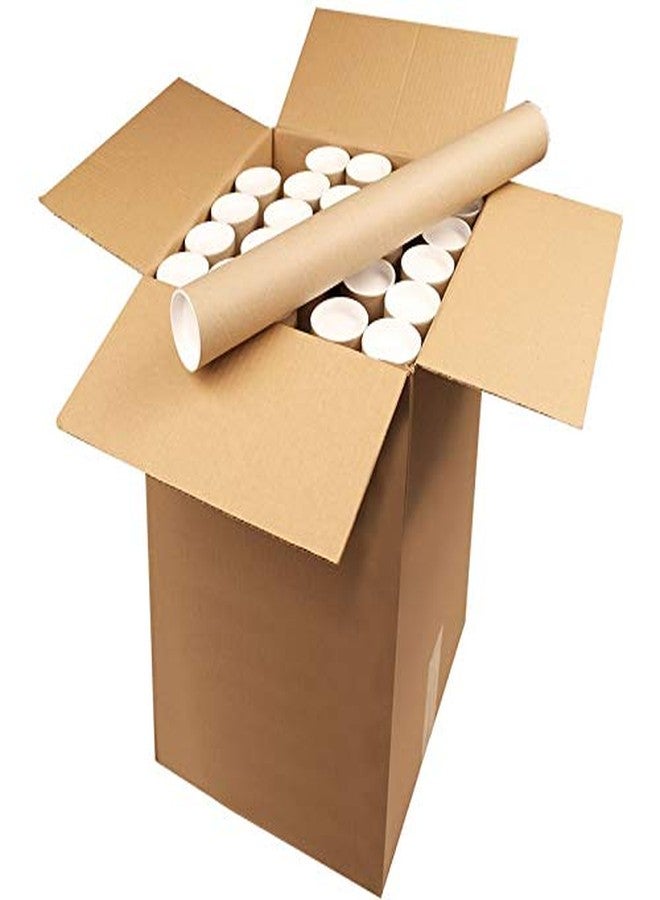 ProLine Packaging أنابيب شحن بريدية متينة من ورق كرافت من ProLine Packaging مقاس 2 بوصة × 20 بوصة مع أغطية (أنبوب واحد) - Image 2