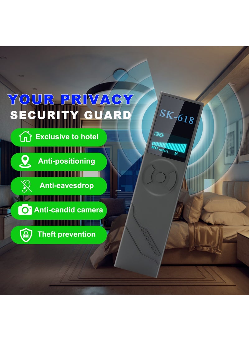 Hidden Camera Detectors, Anti-Spy Detector, GPS Tracking Detector, Bug Detector, RF Signal Detector, Listening Device Detector, Camera Scanner, Hidden Device Detector for Trave,Car,Hotel,Home,Office