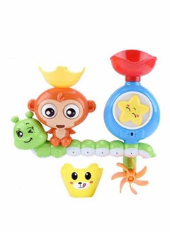 Bath Toys for Toddlers Age 1 2 3 Year Old Girl Boy, Preschool New Born Baby Bathtub Water Toys, Durable Interactive Multicolored Infant Toy, Lovely Monkey Caterpillar, Strong Suction Cups