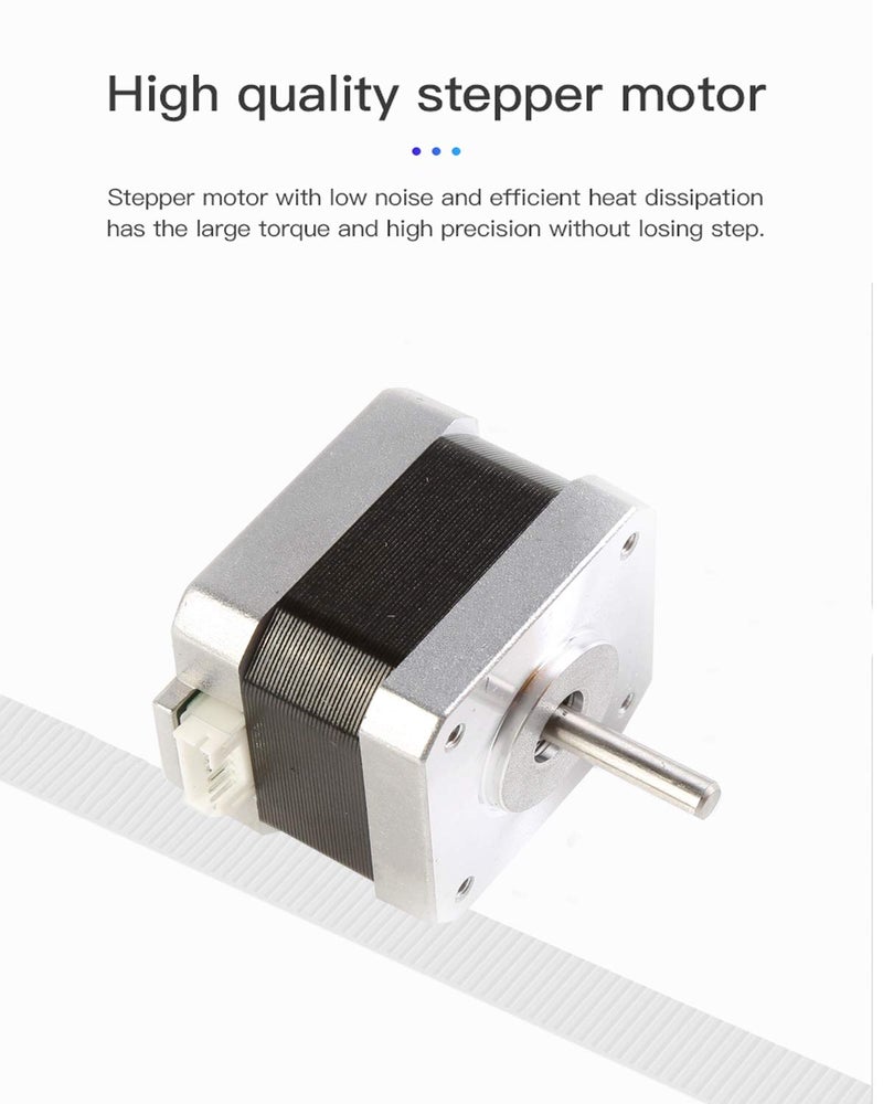 KOYOFEI Creality 3D Printer Stepper Motor 42-34, 2 Phases 0.8A 1.8 Degrees 0.4 N.M 42-34 Stepper Motor for Creality Ender-3 X/Y/Z Axis and CR-10 Series Z Axis - Image 3