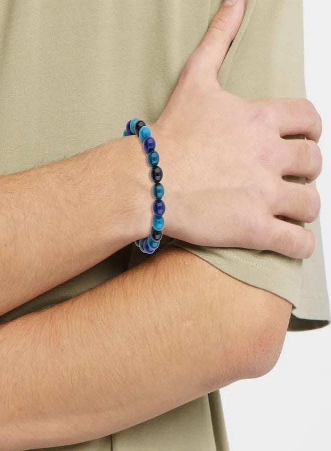 Tirdkid 10MM Black Tourmaline Apatite Lepidolite Bracelet for Men Women Good Luck Bracelet Healing Calming Anxiety Stress Relief Gifts - Image 2