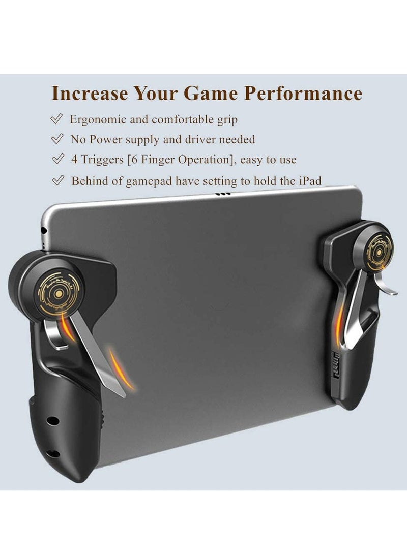 Generic Mobile Game Controller for iPad/Tablets Joystick Handle Aim Button L1R1 Shooter Gamepad Trigger (Black)  - Image 2