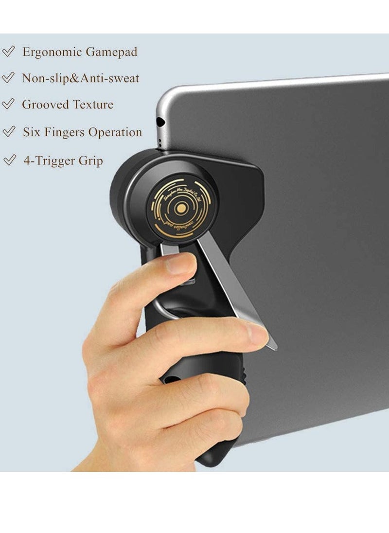 Generic Mobile Game Controller for iPad/Tablets Joystick Handle Aim Button L1R1 Shooter Gamepad Trigger (Black)  - Image 5